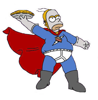 Homer Simpson as Pie Man